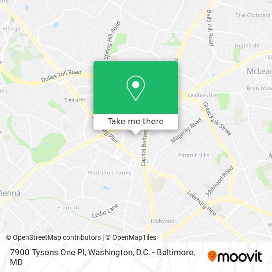 7900 Tysons One Pl map