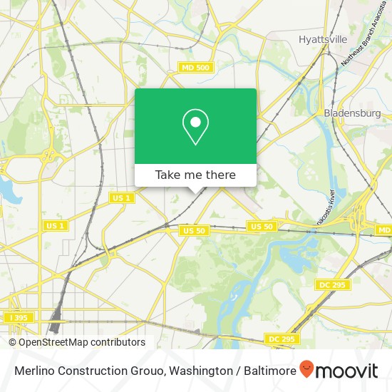 Merlino Construction Grouo map