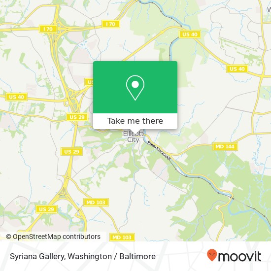 Syriana Gallery, 8180 Main St map