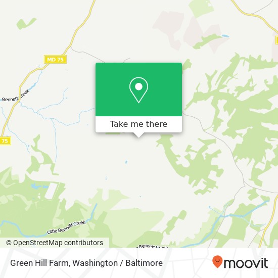 Mapa de Green Hill Farm