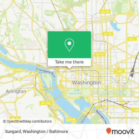 Mapa de Sungard, 2121 Pennsylvania Ave NW