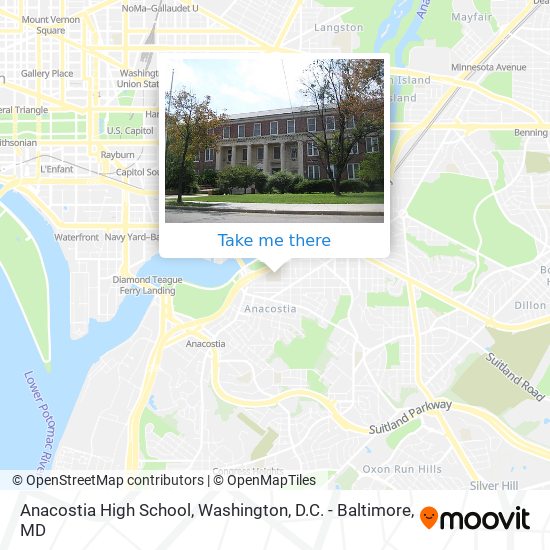 Mapa de Anacostia High School