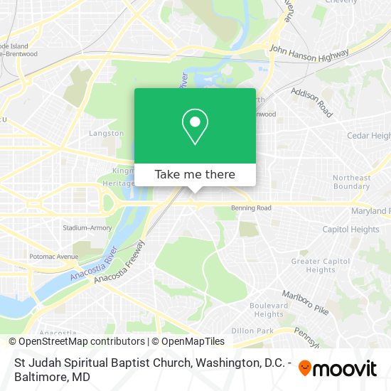Mapa de St Judah Spiritual Baptist Church