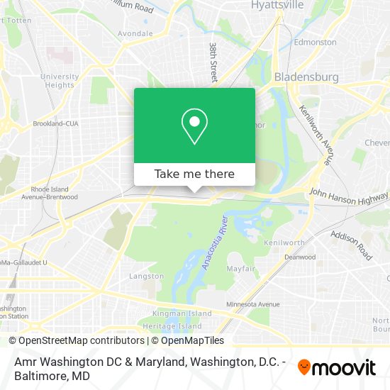 Amr Washington DC & Maryland map