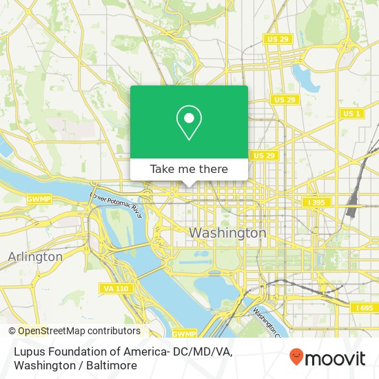 Mapa de Lupus Foundation of America- DC / MD / VA, 2000 L St NW