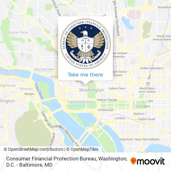 Consumer Financial Protection Bureau map