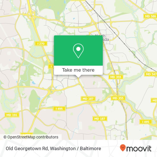 Old Georgetown Rd, Bethesda, MD 20814 map