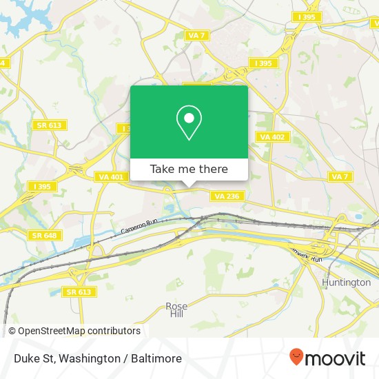 Mapa de Duke St, Alexandria, VA 22304
