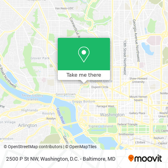 2500 P St NW map