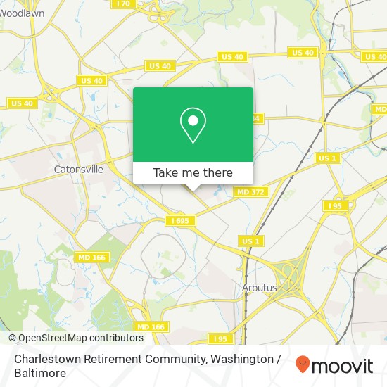 Charlestown Retirement Community, 719 Maiden Choice Ln map