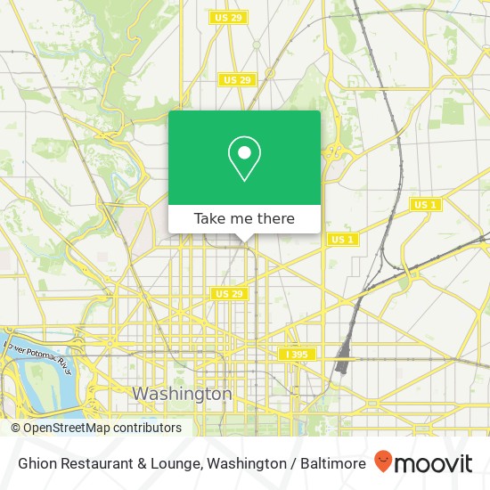 Ghion Restaurant & Lounge, 2010 9th St NW map