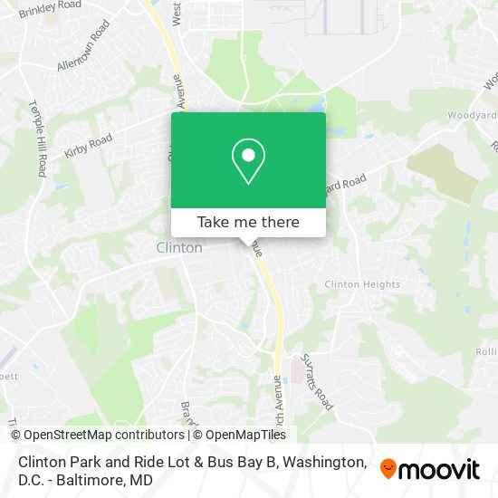 Mapa de Clinton Park and Ride Lot & Bus Bay B