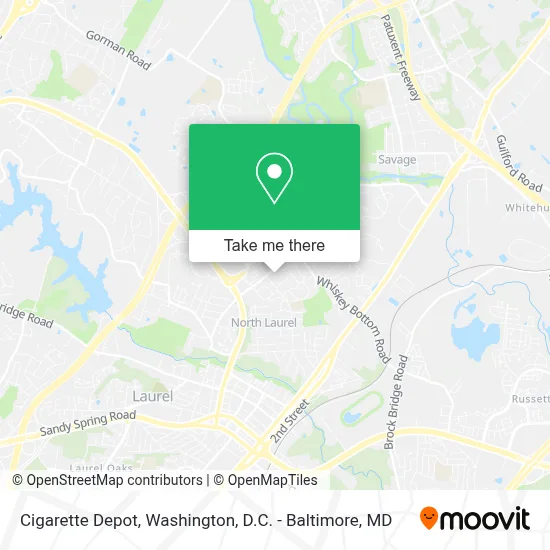 Cigarette Depot map