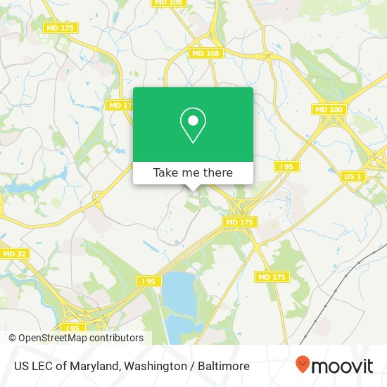US LEC of Maryland map