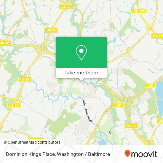 Mapa de Dominion Kings Place, 7525 Murray Hill Rd