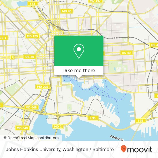 Johns Hopkins University, 720 Aliceanna St map