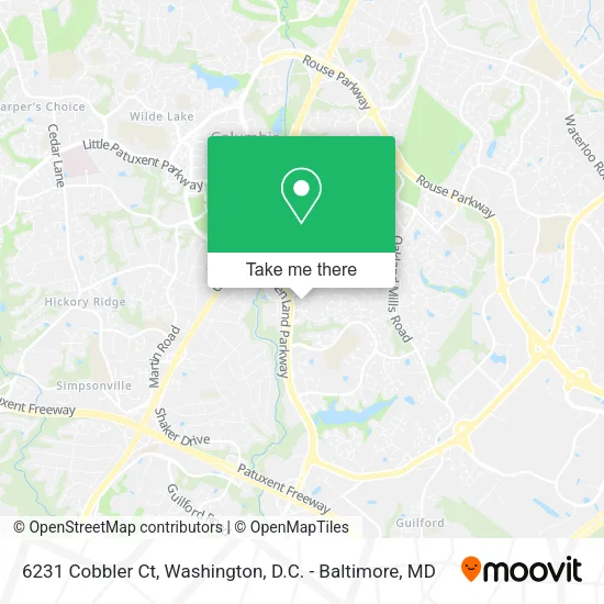 6231 Cobbler Ct map