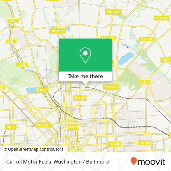 Carroll Motor Fuels, 2700 Loch Raven Rd map