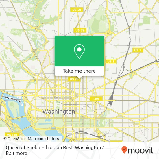 Queen of Sheba Ethiopian Rest, 1503 9th St NW map