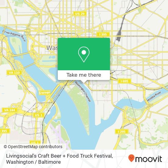 Livingsocial's Craft Beer + Food Truck Festival map