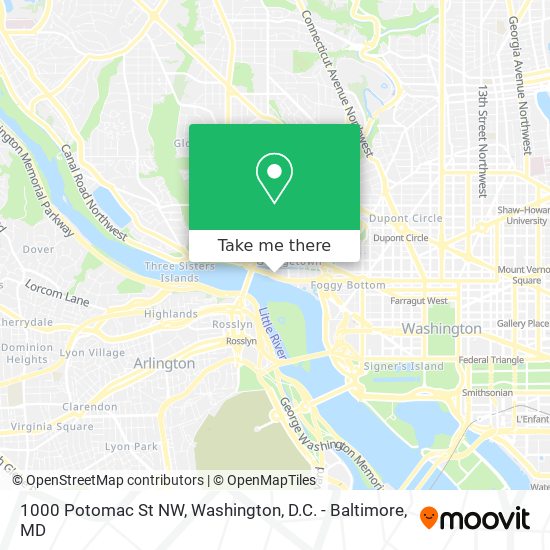 1000 Potomac St NW map