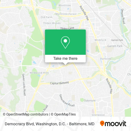 Democracy Blvd map