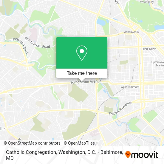 Catholic Congregation map