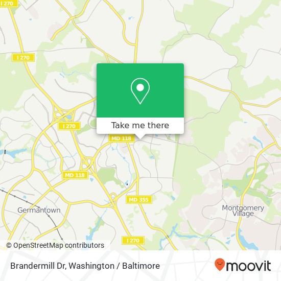 Brandermill Dr, Germantown, MD 20876 map