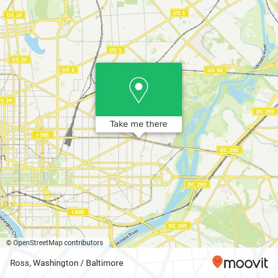 Mapa de Ross, 1600 Benning Rd NE