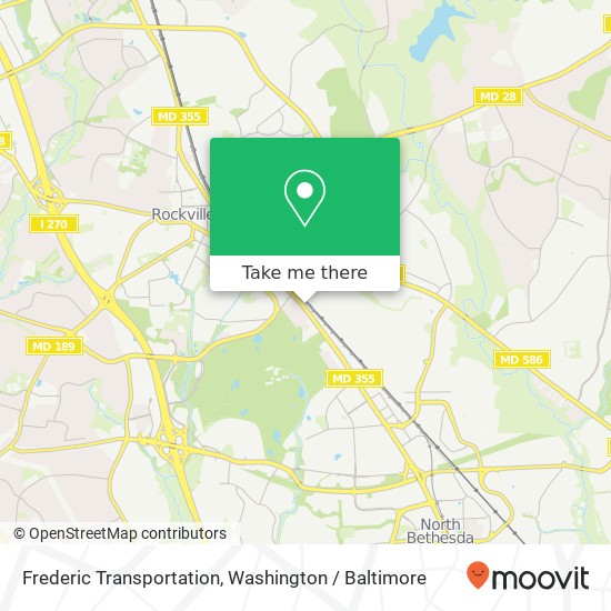 Frederic Transportation map