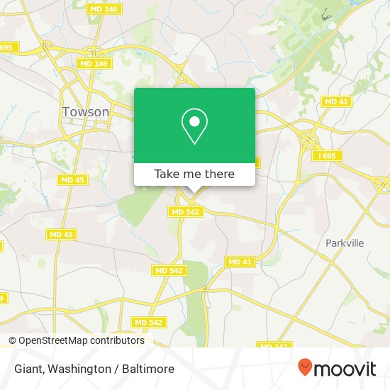 Mapa de Giant, 8100 Loch Raven Blvd