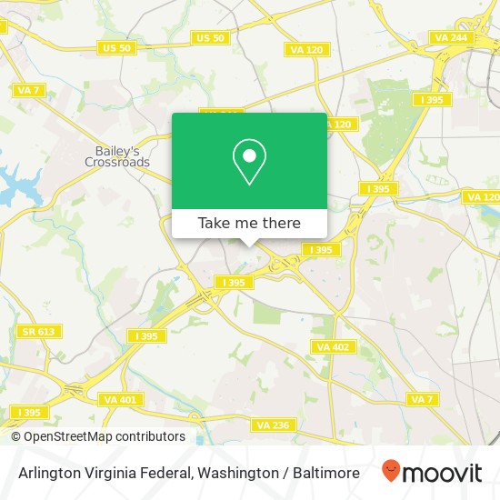 Mapa de Arlington Virginia Federal, 4401 Ford Ave