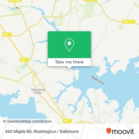 Mapa de 460 Maple Rd, Severna Park, MD 21146