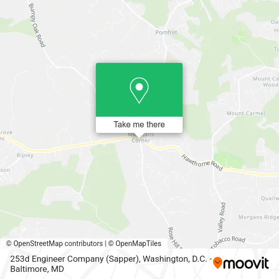 253d Engineer Company (Sapper) map