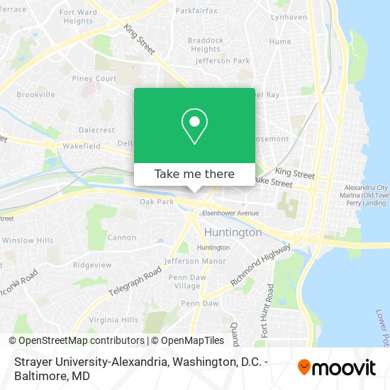 Mapa de Strayer University-Alexandria