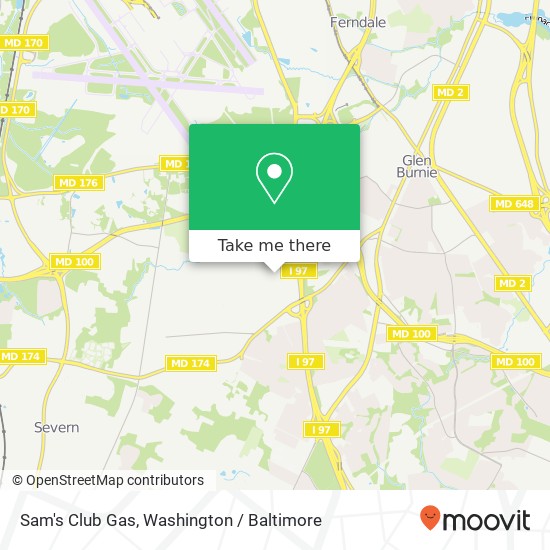 Mapa de Sam's Club Gas, 412 George Clauss Blvd