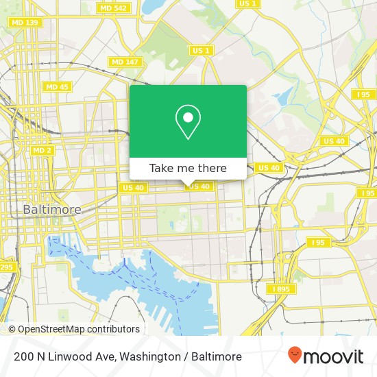 200 N Linwood Ave, Baltimore, MD 21224 map