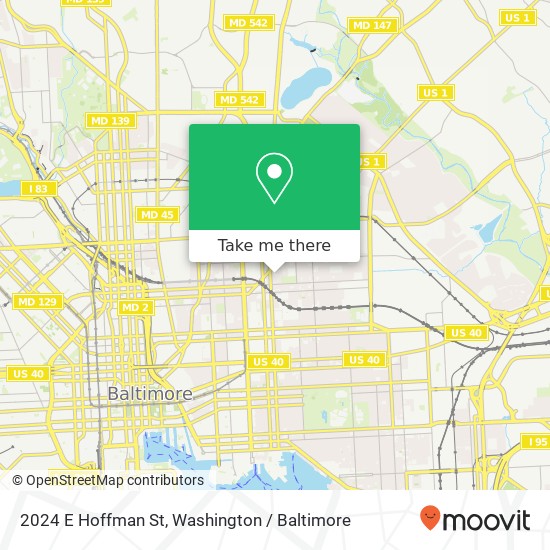 2024 E Hoffman St, Baltimore, MD 21213 map