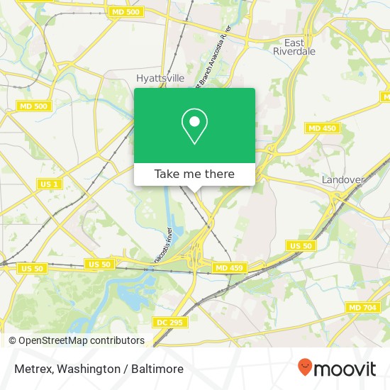 Mapa de Metrex, 3334 Kenilworth Ave