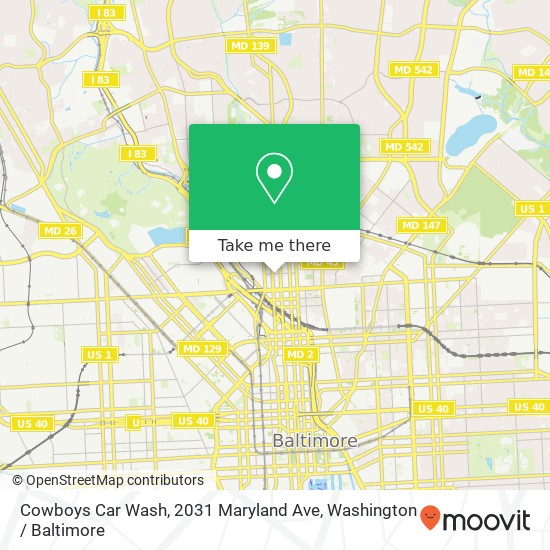 Cowboys Car Wash, 2031 Maryland Ave map