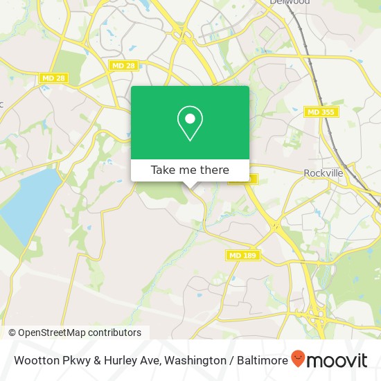 Mapa de Wootton Pkwy & Hurley Ave