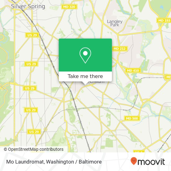 Mapa de Mo Laundromat, 5901 Eastern Ave