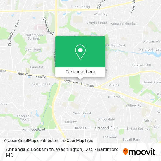 Annandale Locksmith map