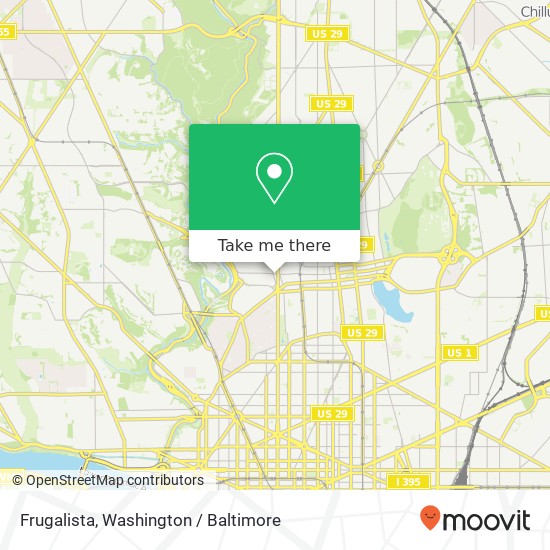 Mapa de Frugalista, 3069 Mount Pleasant St NW