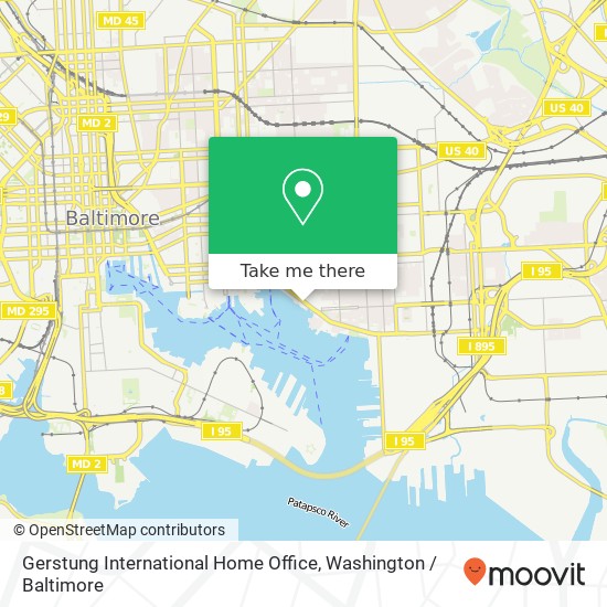 Mapa de Gerstung International Home Office, 2515 Boston St