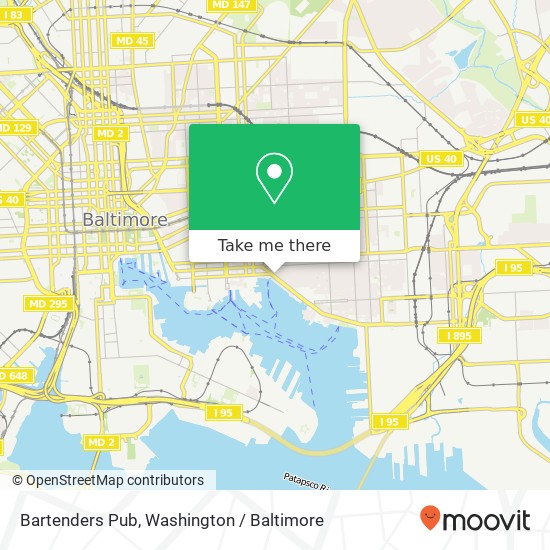 Bartenders Pub, 2218 Boston St map