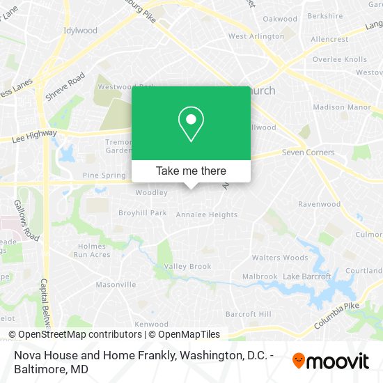 Nova House and Home Frankly map