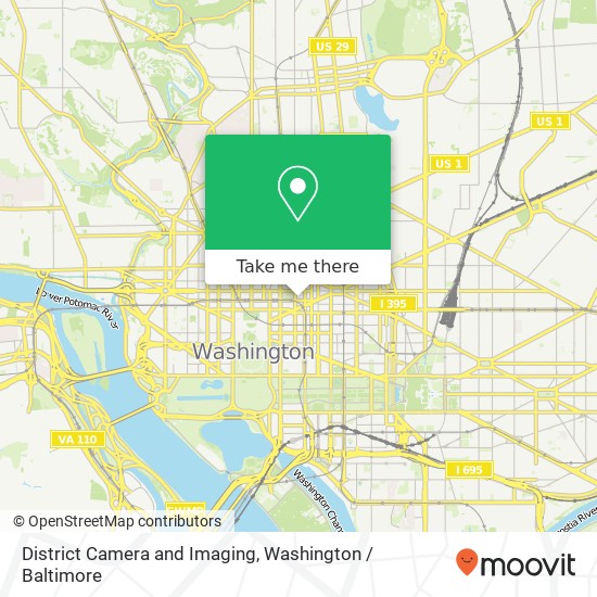 Mapa de District Camera and Imaging, 1225 Eye St NW