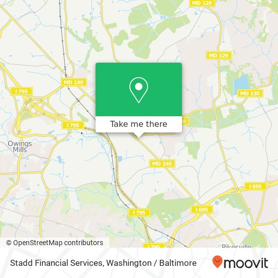 Stadd Financial Services, 9505 Reisterstown Rd map