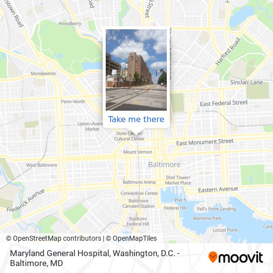 Maryland General Hospital map